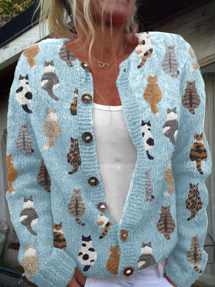 Daisy® | The Cat Print Cardigan