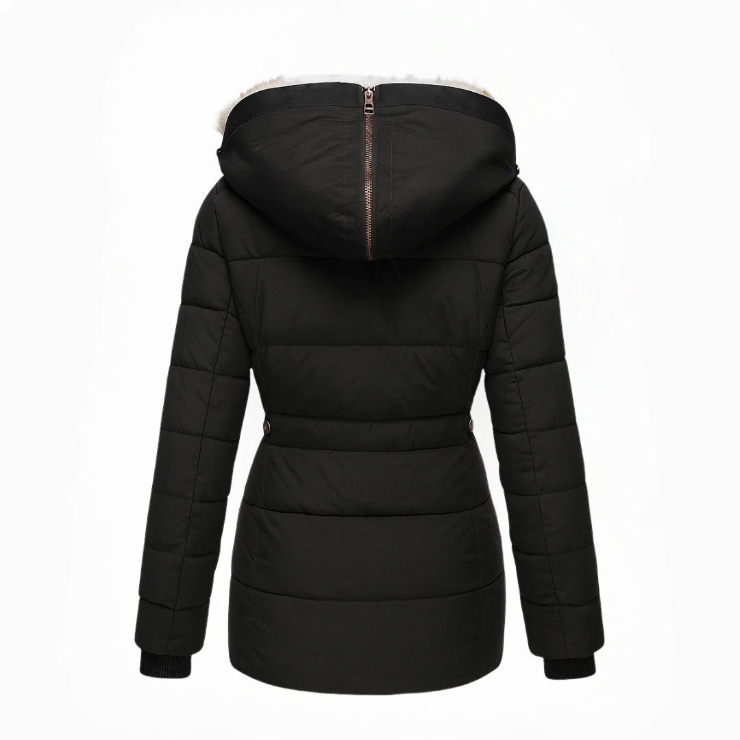 Victoria | Warm Winter Coat with Soft Faux Fur Lining