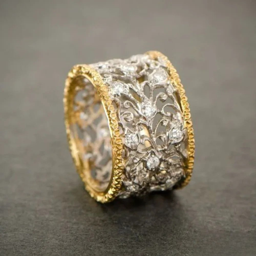 Victoria | Retro Zirconia Ivy Ring