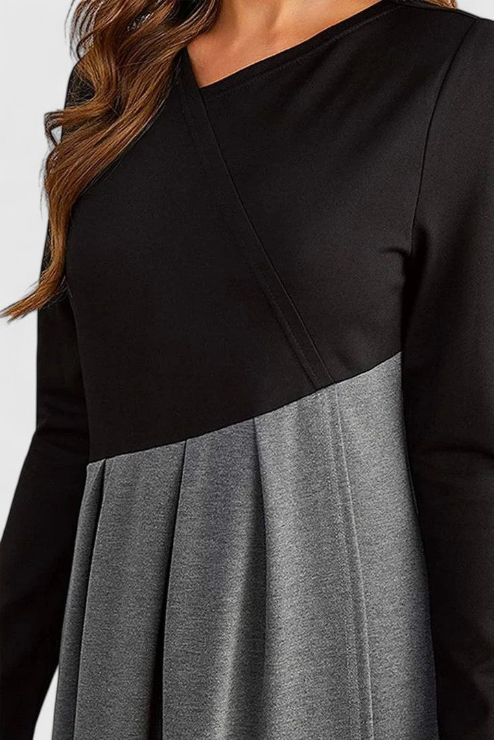 Victoria | Elegant Long Sleeve Maxi Dress