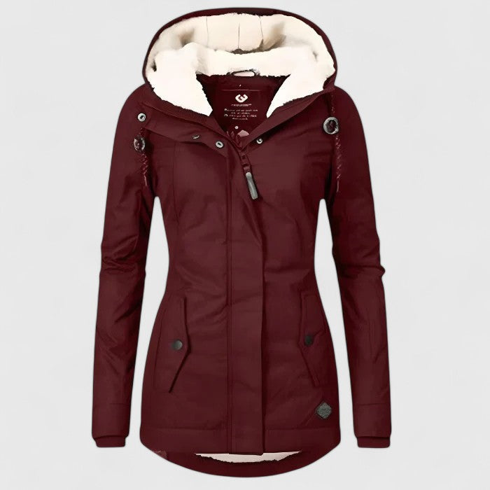 Victoria | long Jacket with Hood and Lining