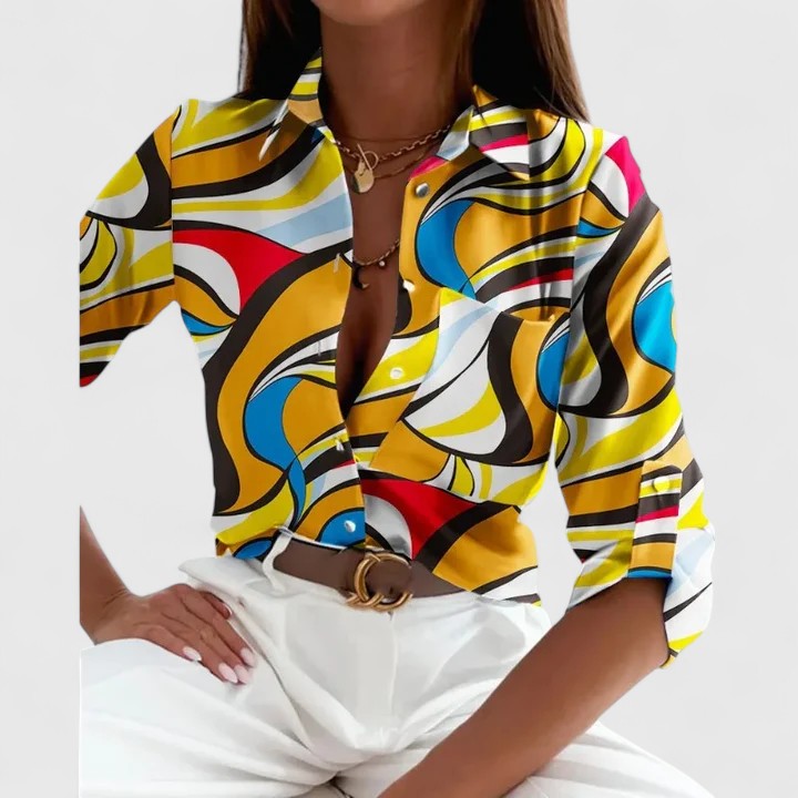 Victoria | Elegant Long Sleeve Blouse