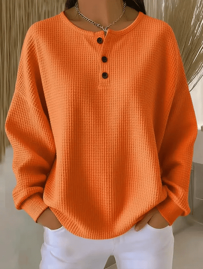 Victoria – Soft and Relaxed Sweater with Buttons