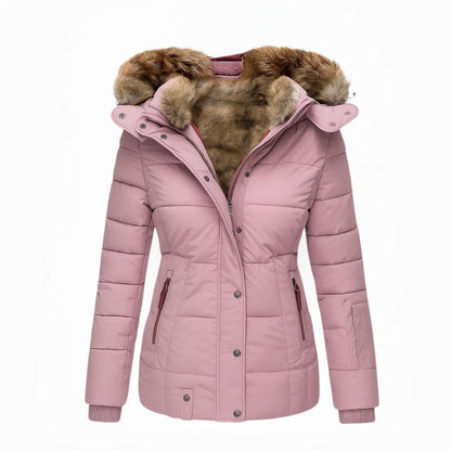 Victoria | Warm Winter Coat with Soft Faux Fur Lining