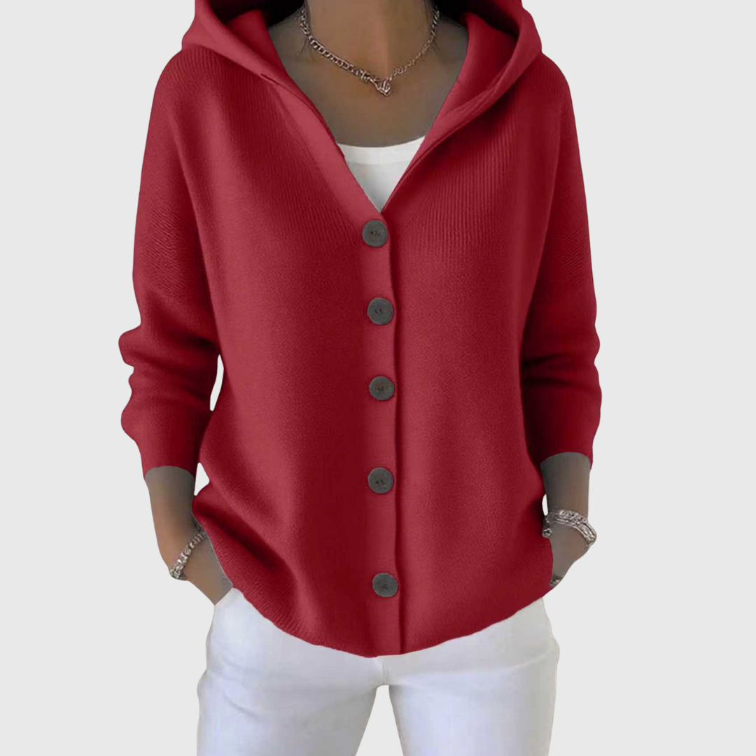 Victoria | Soft Knit Cardigan with Hood