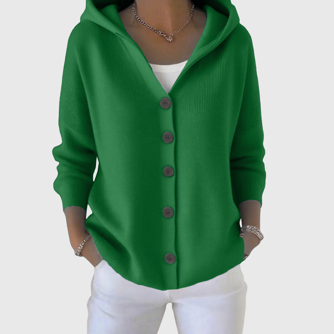 Victoria | Soft Knit Cardigan with Hood