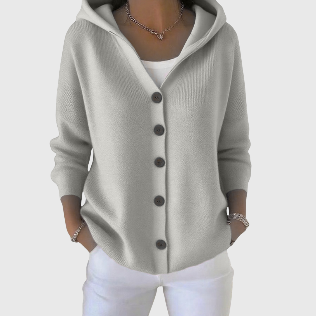 Victoria | Soft Knit Cardigan with Hood