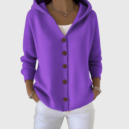 Victoria | Soft Knit Cardigan with Hood