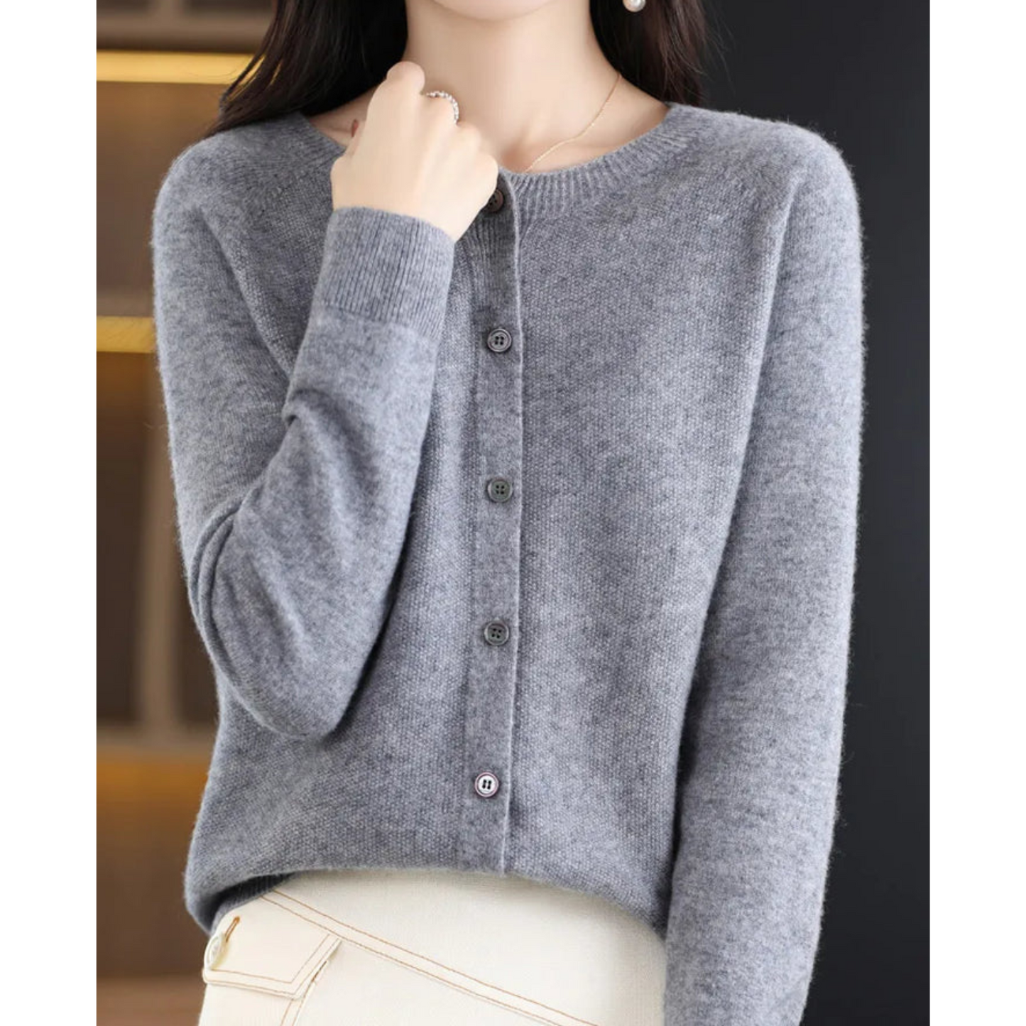 Victoria | Pure Merino Wool Women’s Crew-Neck Knitted Jumper