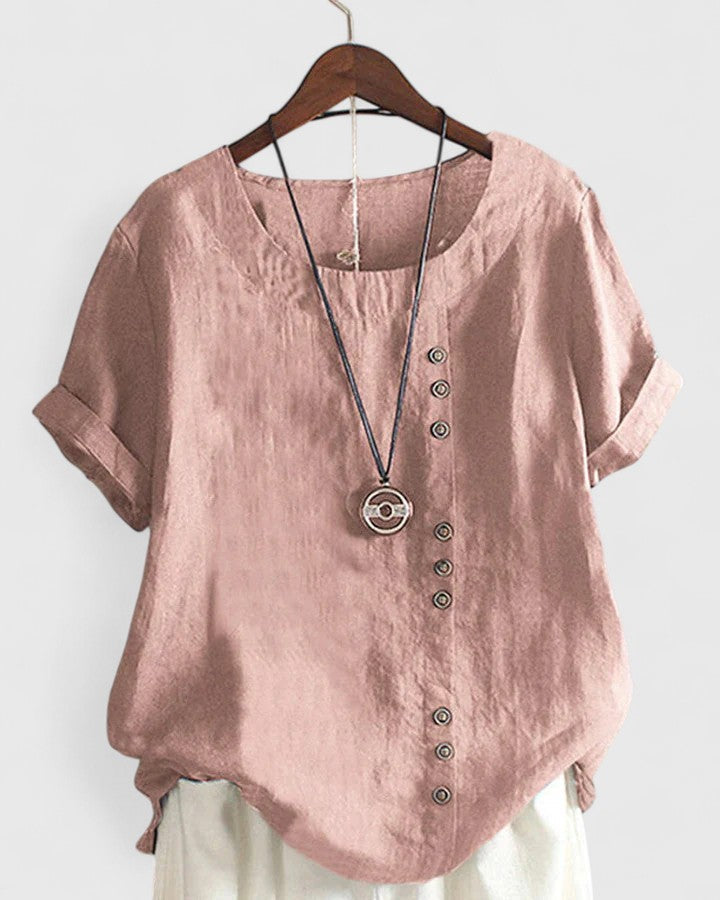 Victoria | Comfortable Short Sleeve Blouse