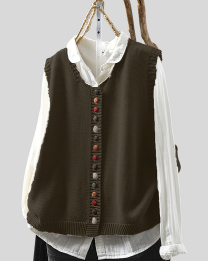 Victoria | Sleeveless Knitted Vest