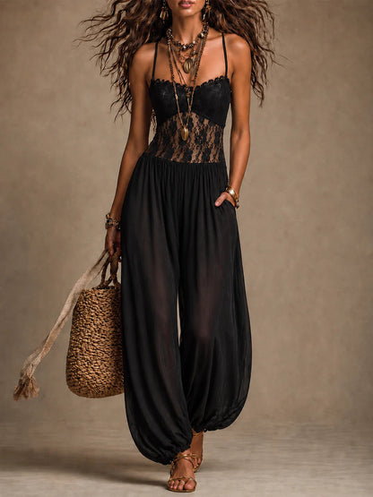 ZARIA | LACE HAREM JUMPSUIT