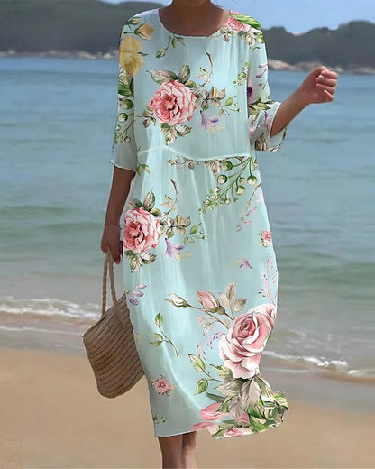 Verity | Sunset Bloom Maxi Dress-