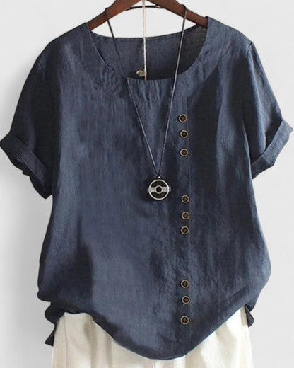 Victoria | Comfortable Short Sleeve Blouse