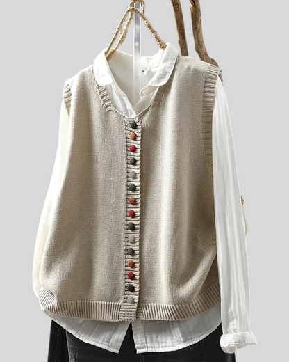 Victoria | Sleeveless Knitted Vest