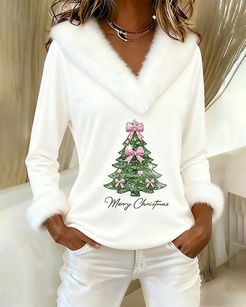 XMas | Festive Faux Fur Christmas Top