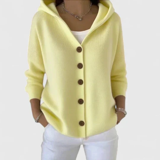 Victoria | Soft Knit Cardigan with Hood