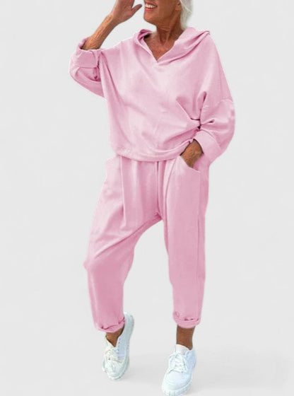 Victoria | Comfortable Hooded Sweatshirt Set