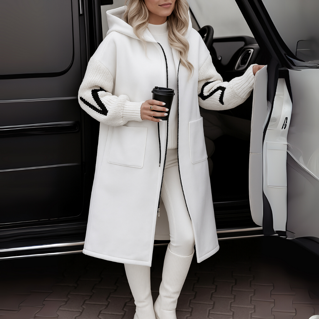 Victoria | Elegant Hooded Coatigan