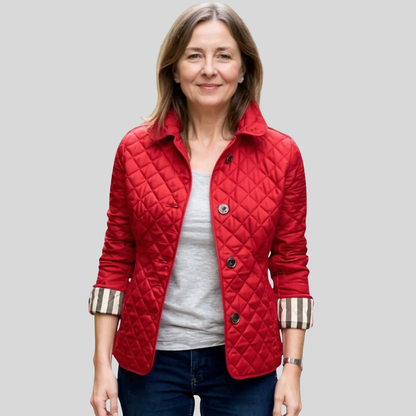 Diane - Casual Quilted Jacket with Turned-Down Collar