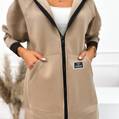 Victoria | Elegant Longline Hoodie