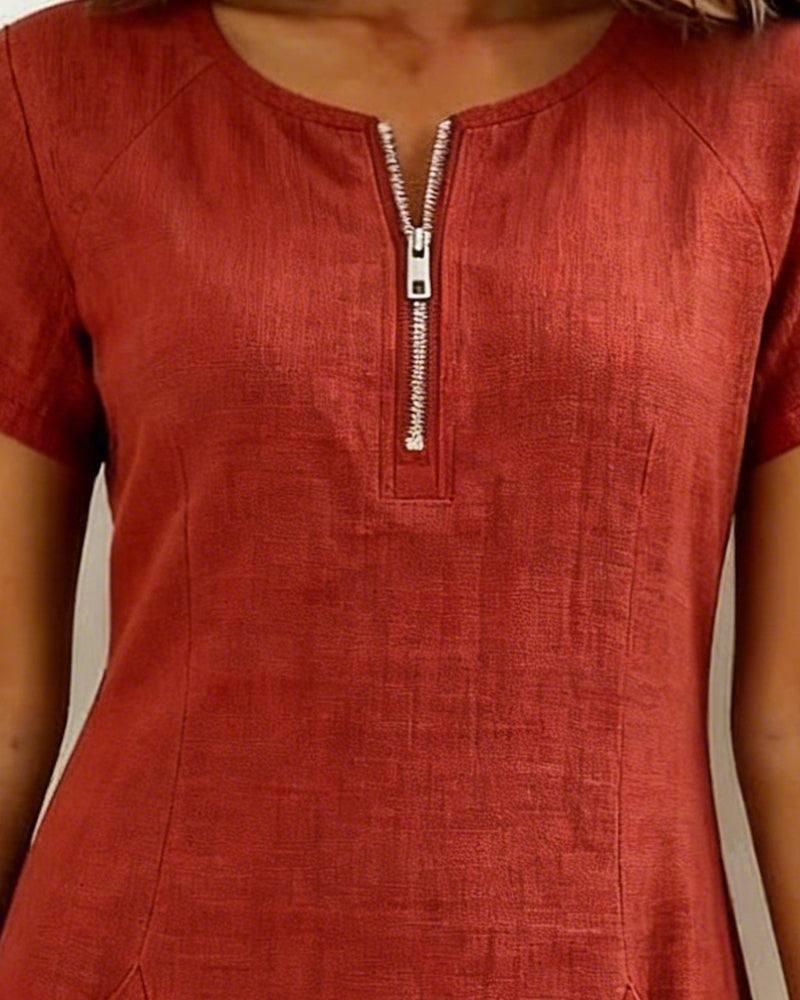 Emma ® | Cotton Zip Dress