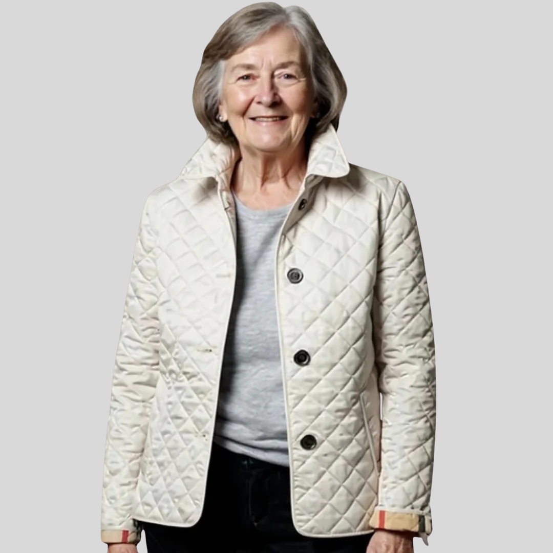 Diane - Casual Quilted Jacket with Turned-Down Collar