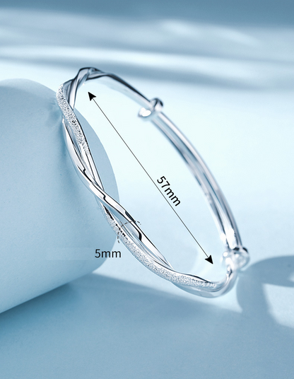 Victoria | Braided Silver Bracelet
