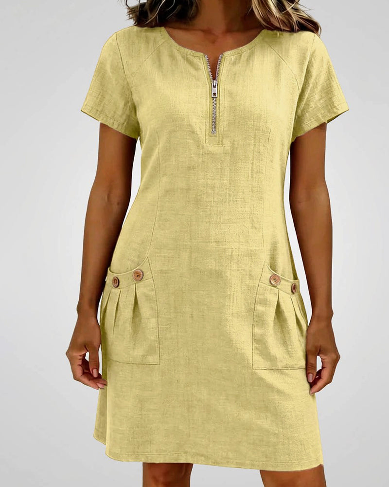 Emma ® | Cotton Zip Dress