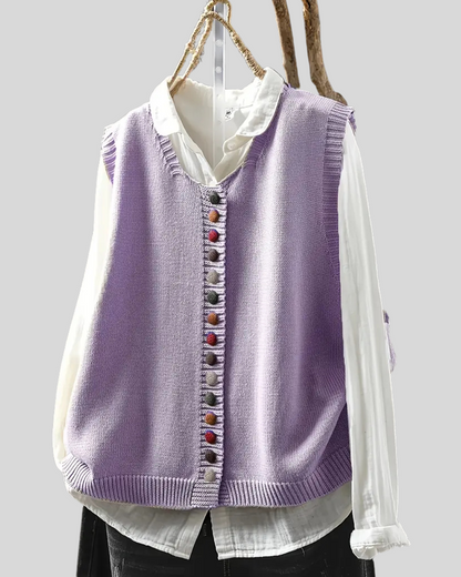 Victoria | Sleeveless Knitted Vest