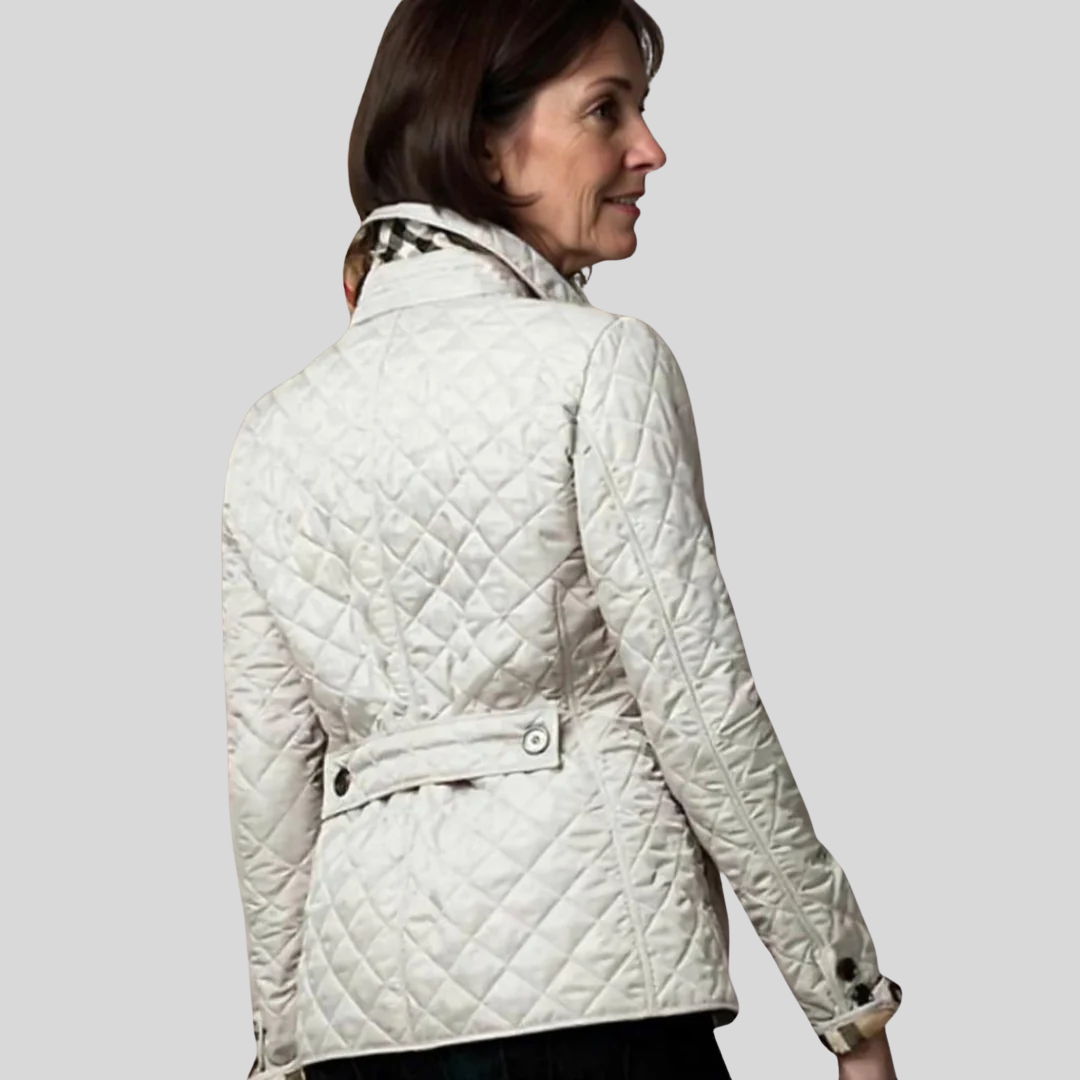 Diane - Casual Quilted Jacket with Turned-Down Collar