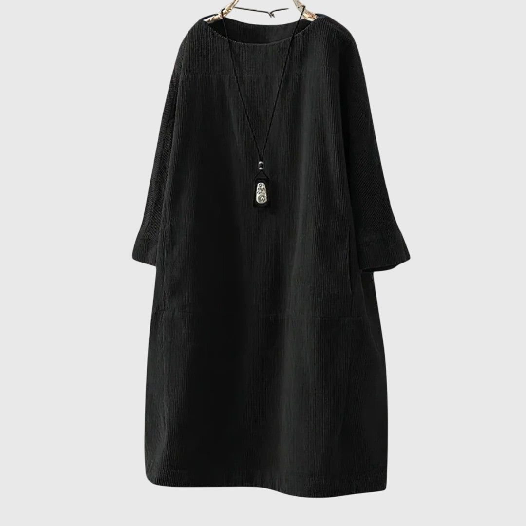 Victoria | Relaxed Corduroy Midi Dress