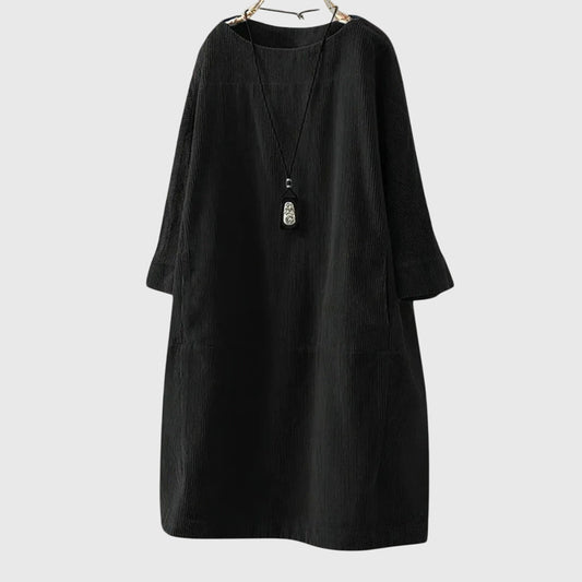 Victoria | Relaxed Corduroy Midi Dress