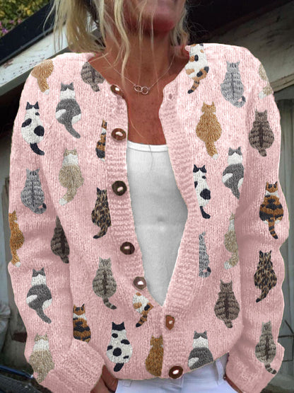 Daisy® | The Cat Print Cardigan