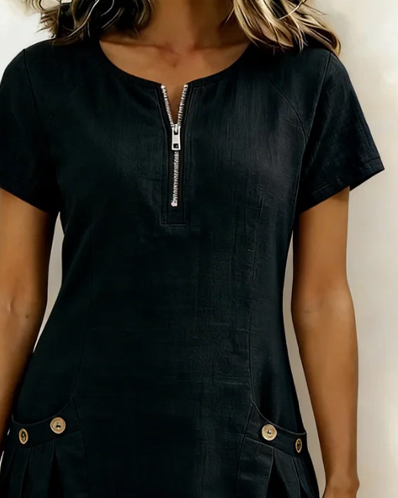 Emma ® | Cotton Zip Dress