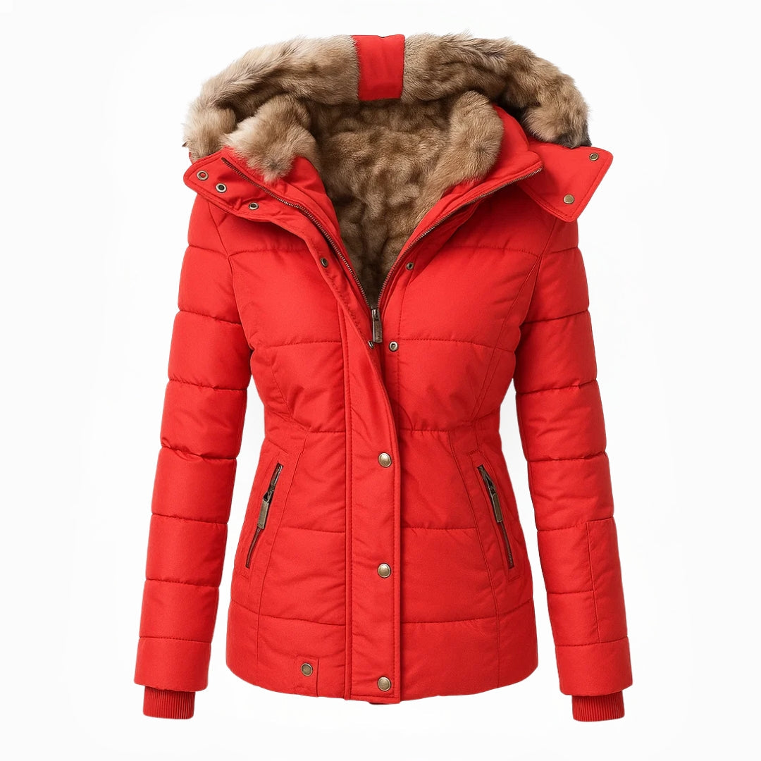 Victoria | Warm Winter Coat with Soft Faux Fur Lining