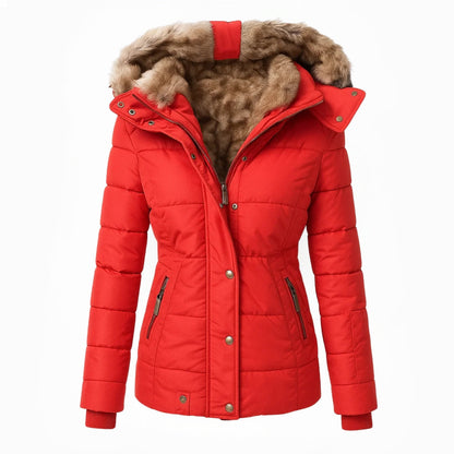 Victoria | Warm Winter Coat with Soft Faux Fur Lining