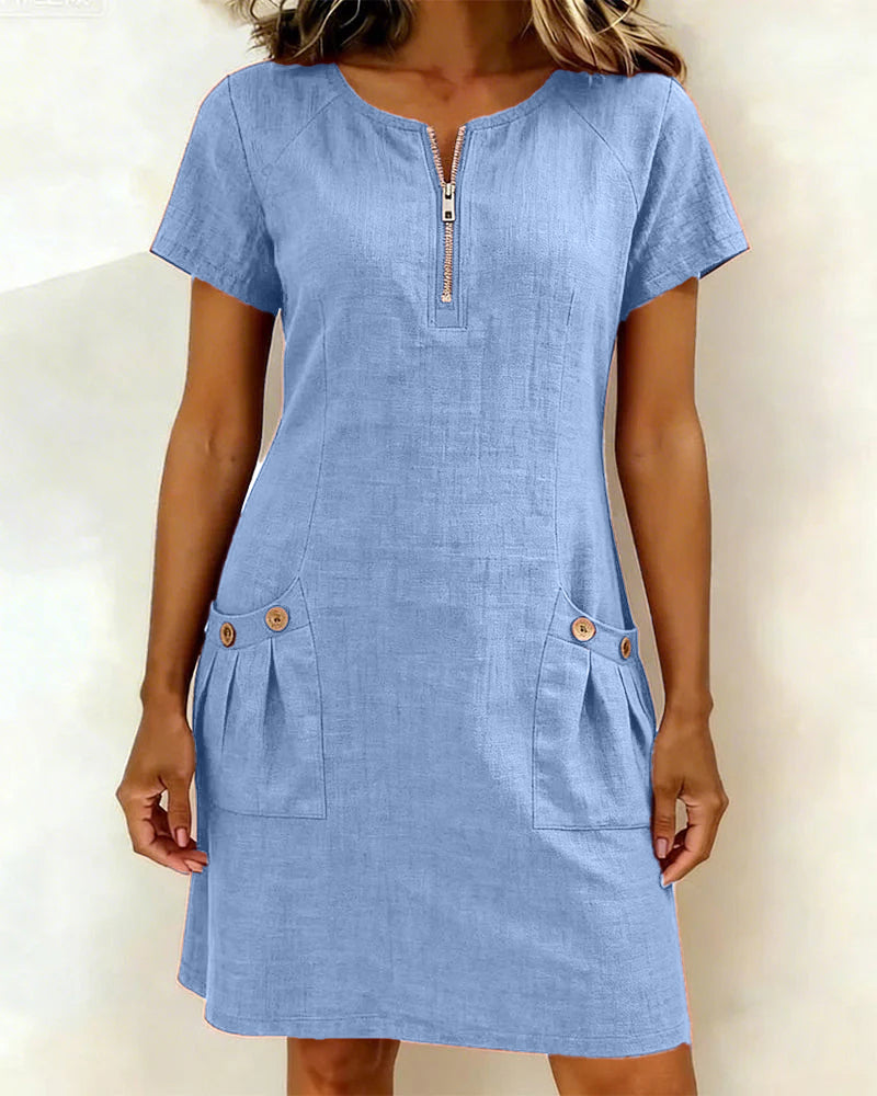 Emma ® | Cotton Zip Dress