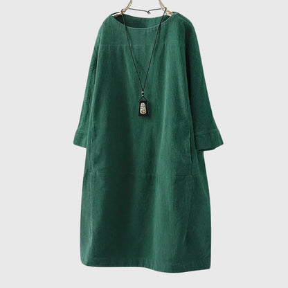 Victoria | Relaxed Corduroy Midi Dress