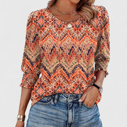 Victoria | Elegant Smocked Top