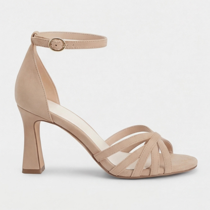 Orlissa | Women's Open Toe Block Heel Pumps
