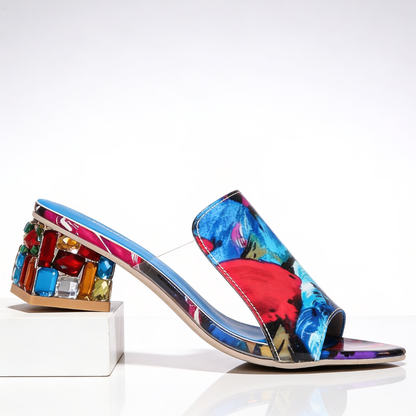 Margaux Jewel Heel Slides