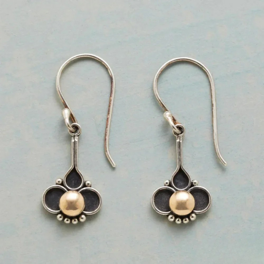 Victoria | Bohemian Clover Pearl Earrings