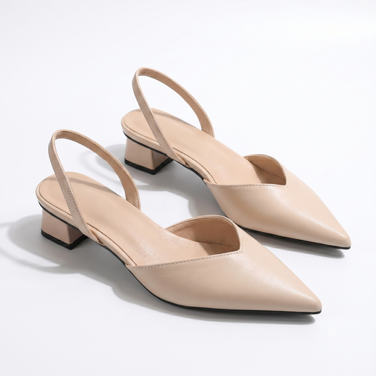 Victoria | Low Block Heel Slingbacks