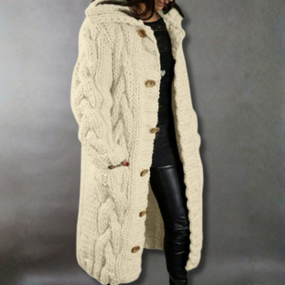 Victoria | Elegant Cozy Coat with Tummy Coverage
