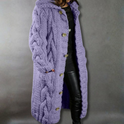Victoria | Elegant Cozy Coat with Tummy Coverage