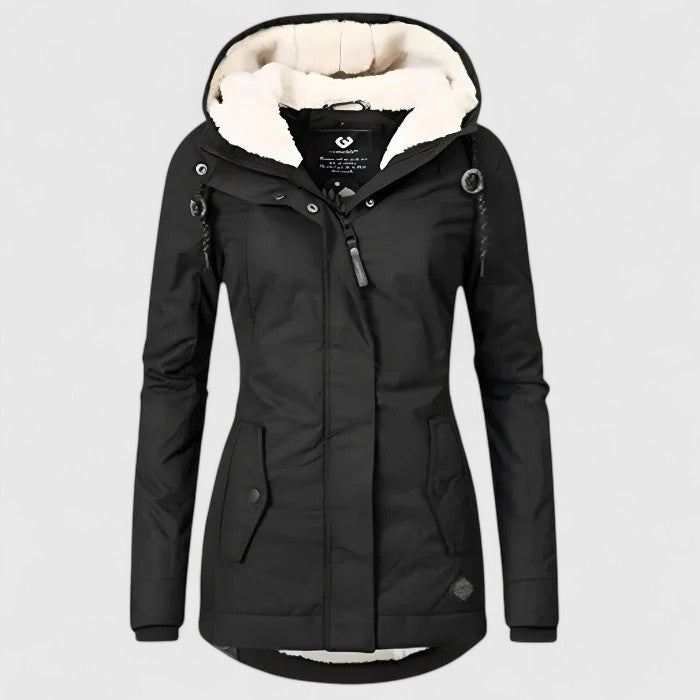 Victoria | long Jacket with Hood and Lining