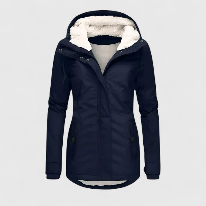 Victoria | long Jacket with Hood and Lining