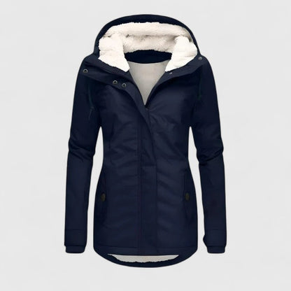 Victoria | long Jacket with Hood and Lining