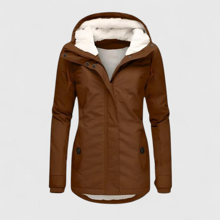Victoria | long Jacket with Hood and Lining